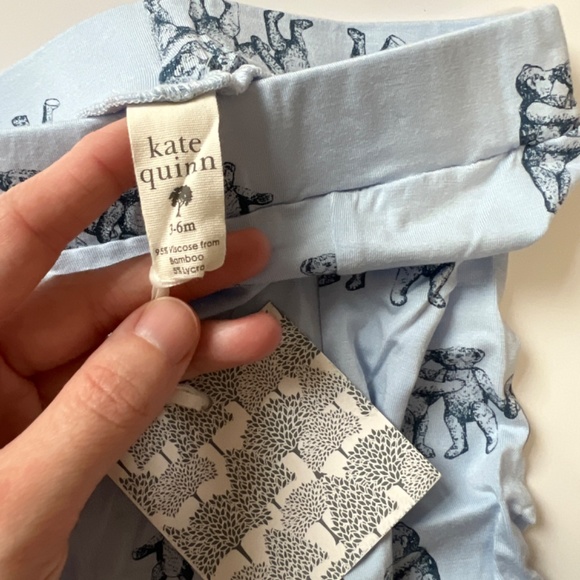 Kate Quinn Light Blue Bear Family Pants 3-6 - Picture 4 of 4